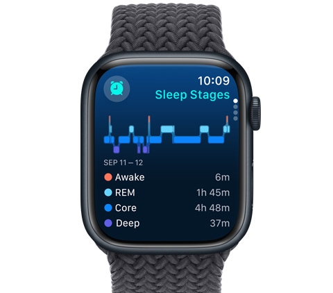 APPLE Watch Series 9, GPS + Cellular, 45mm Midnight Aluminium Case